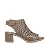 Rieker Diamante Stud Block Heel Sandal - Beige